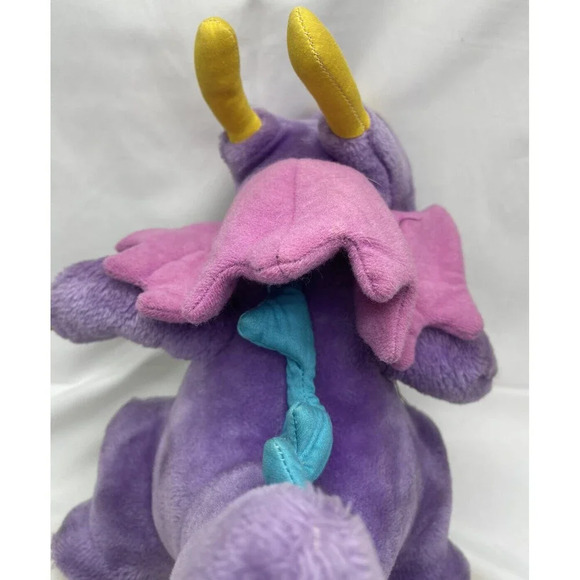 Vintage 1986 Commonwealth Tricertop Dinosnores Plush Rolling Ball Rattle Toy 12” - Picture 16 of 16